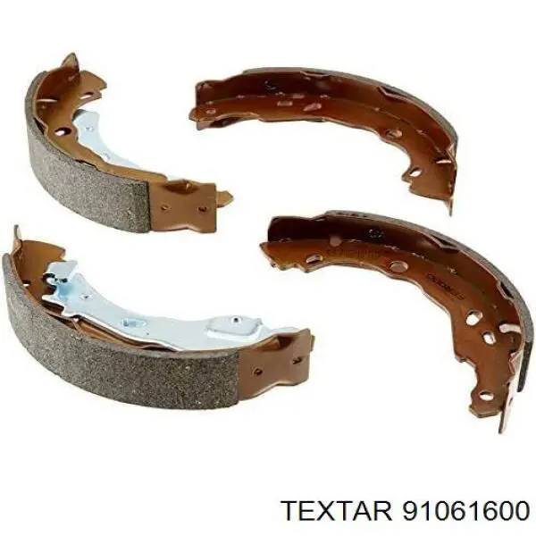 91061600 Textar Барабанные тормозные колодки