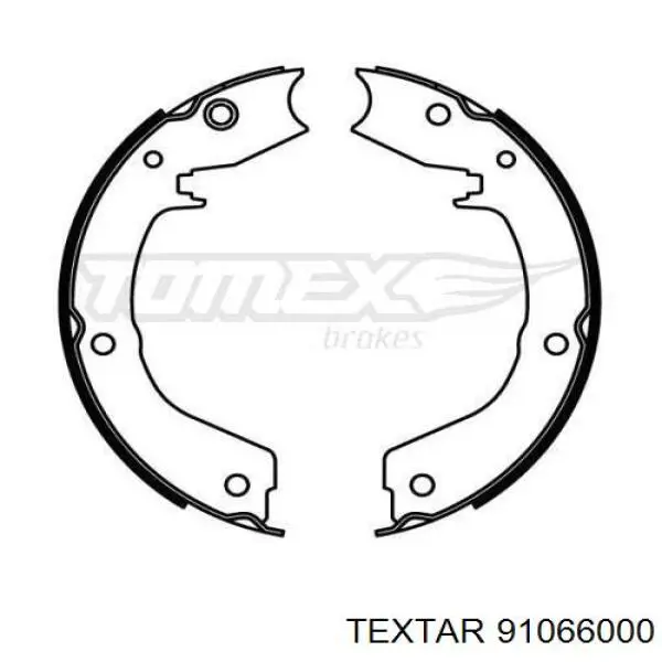 Купить 91066000 Textar Колодки ручника/стояночного тормоза