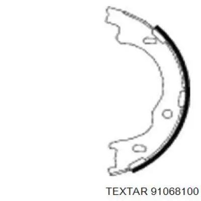 Купить 91068100 Textar Колодки ручника/стояночного тормоза