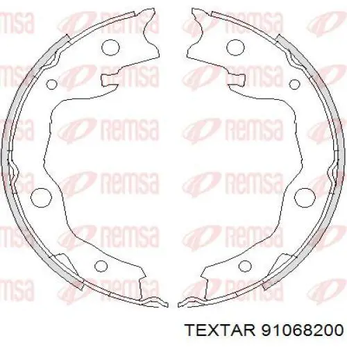 Колодки ручника 91068200 Textar