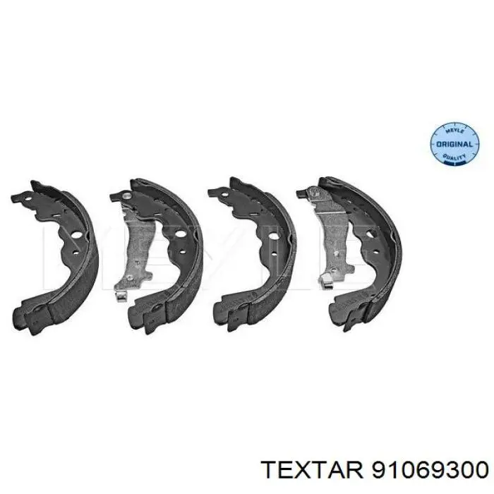 Купить 91069300 Textar Задние барабанные тормозные колодки