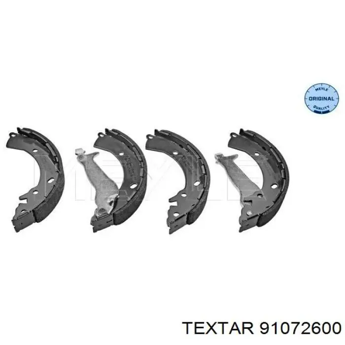 Купить 91072600 Textar Задние барабанные тормозные колодки