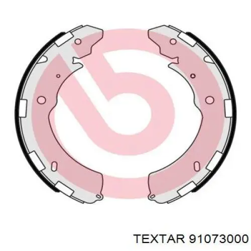 Задние барабанные колодки 91073000 Textar