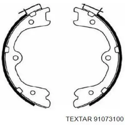 Колодки ручника 91073100 Textar