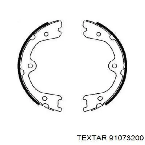 Колодки ручника 91073200 Textar