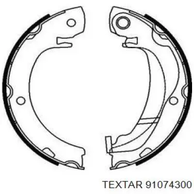 Колодки ручника 91074300 Textar