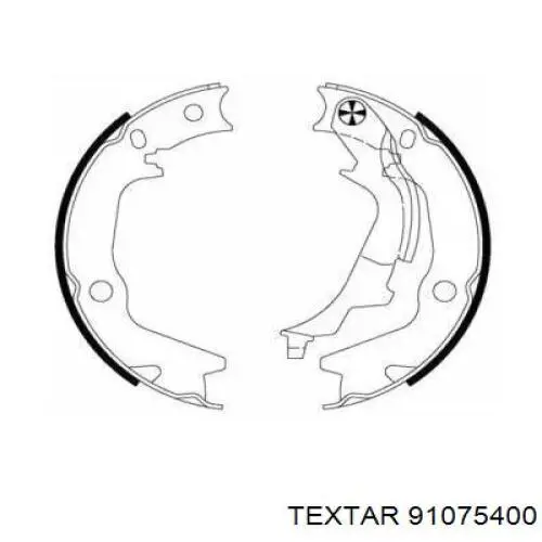 Колодки ручника 91075400 Textar