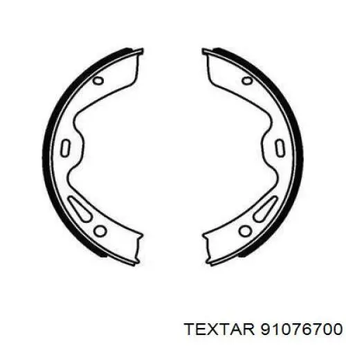 Juego de zapatas de frenos, freno de estacionamiento 91076700 Textar