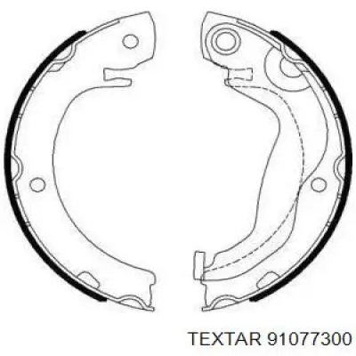 Колодки ручника 91077300 Textar