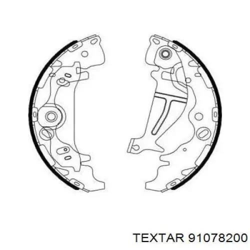 000462SX Stellox Барабанные тормозные колодки