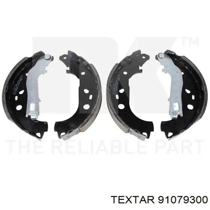91079300 Textar Барабанные тормозные колодки