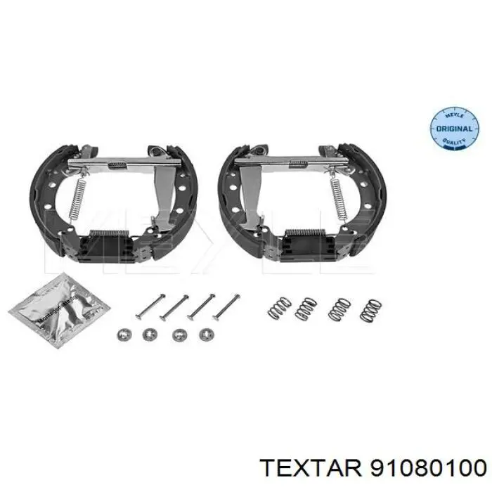 Купить 91080100 Textar Задние барабанные тормозные колодки