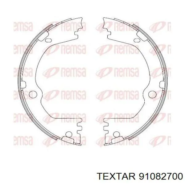 Колодки ручника 91082700 Textar