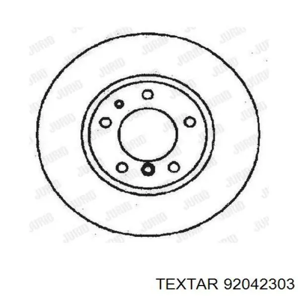 92042303 Textar Дисковый тормоз