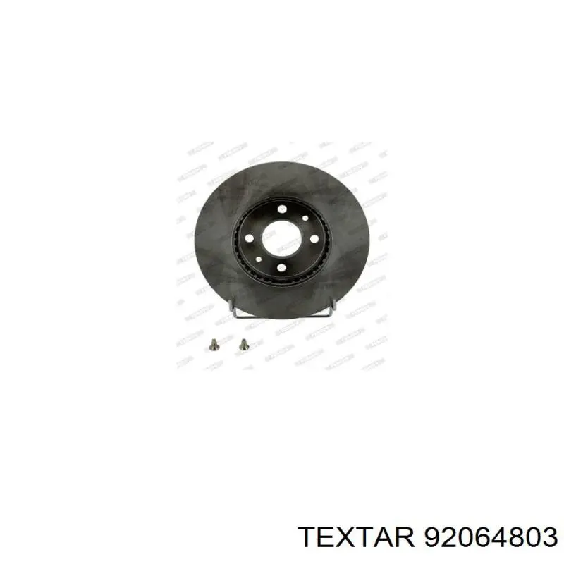 92064803 Textar Диск тормозной передний