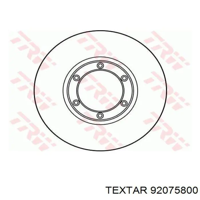 Передние тормозные диски 92075800 Textar