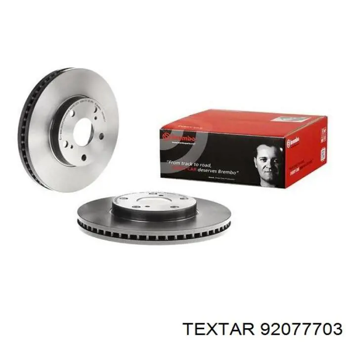 Передние тормозные диски 92077703 Textar