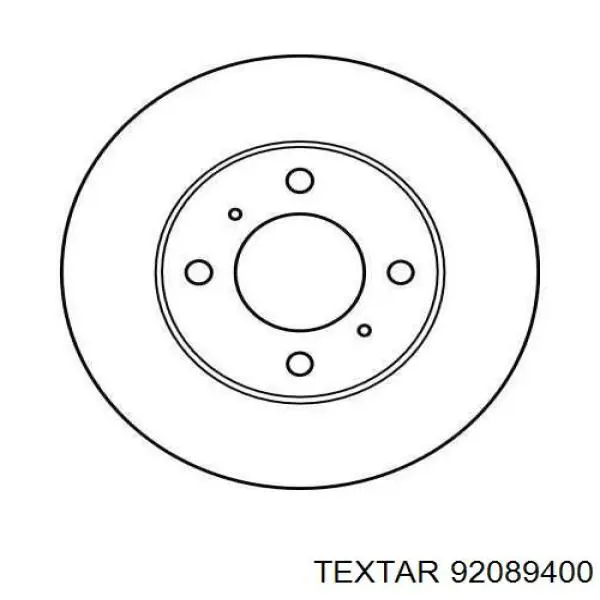 Передний тормозной диск Textar 92089400