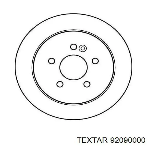 Купить 92090000 Textar Диск тормозной задний