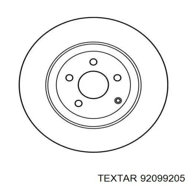 Купить 92099205 Textar Ротор тормозной