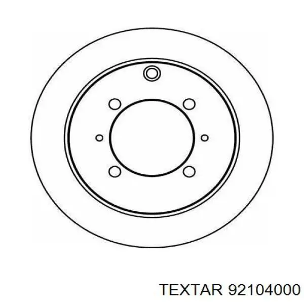 Задний тормозной диск Textar 92104000 цена, от 34.07 USD