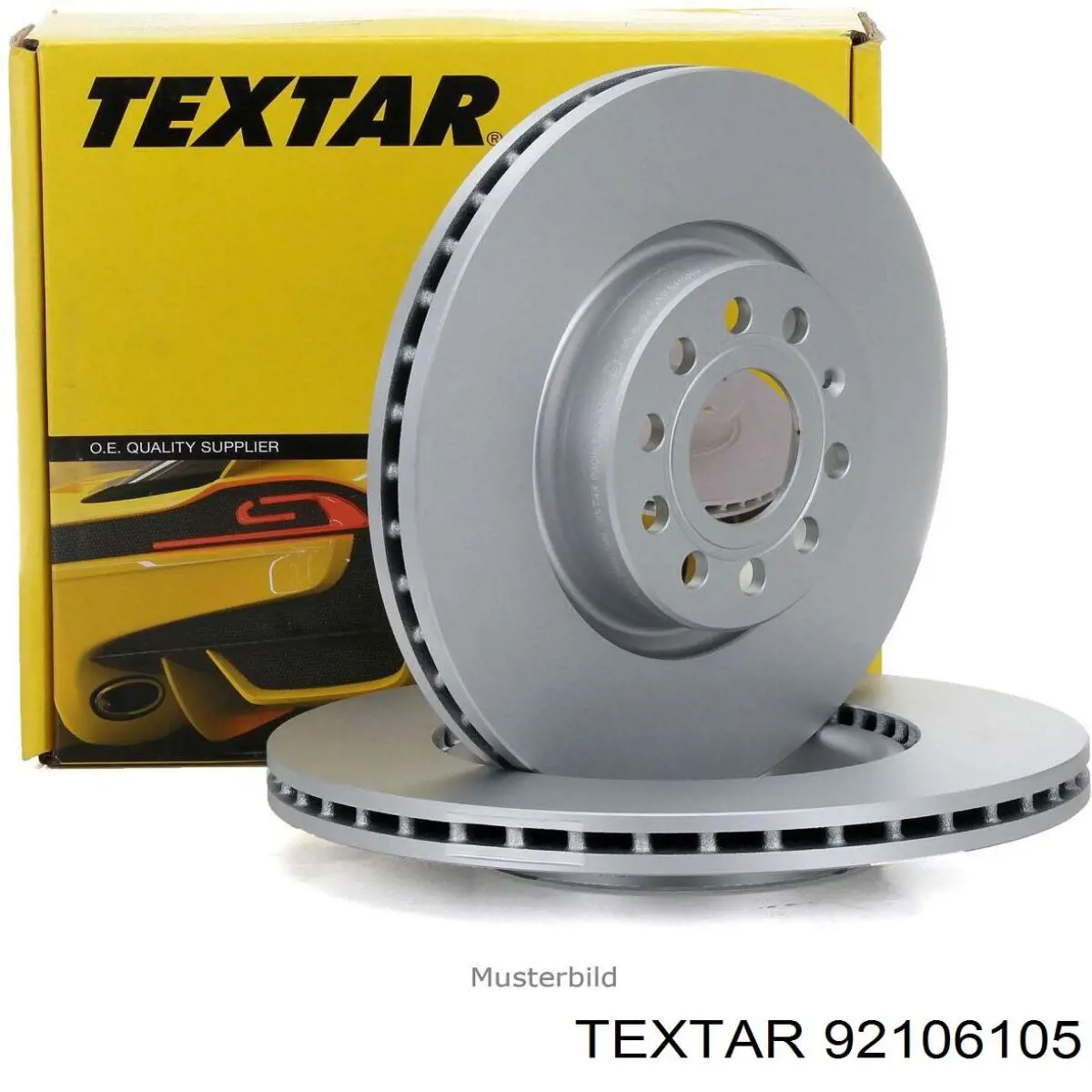 92106105 Textar диск тормозной передний