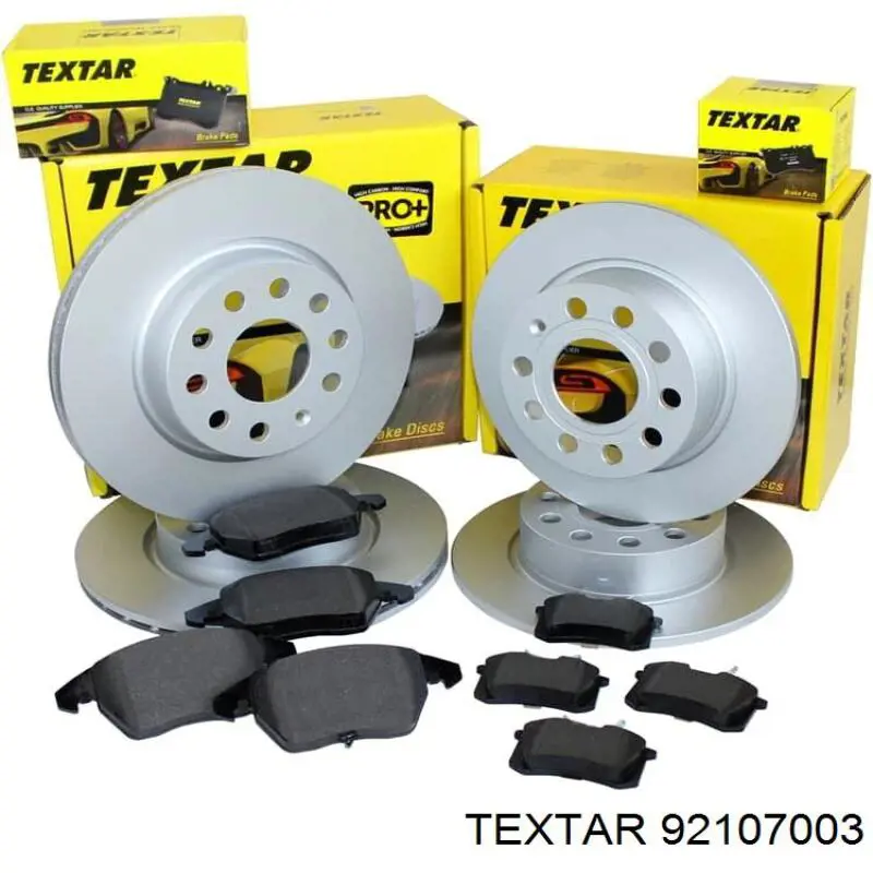 Тормозные диски 92107003 Textar