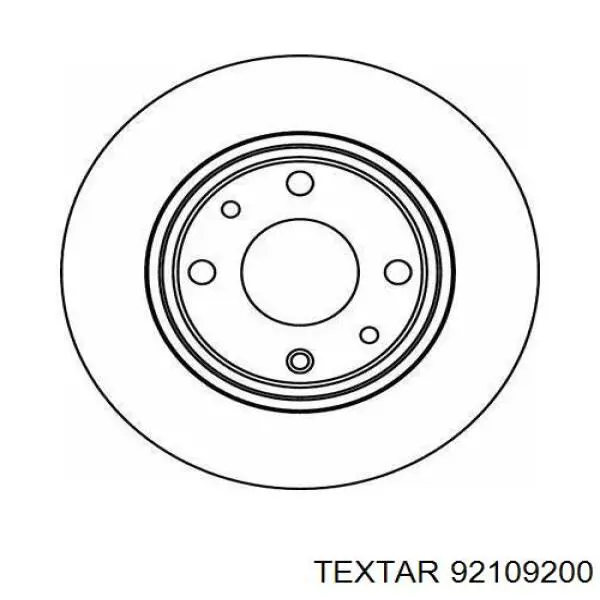 Передние тормозные диски 92109200 Textar