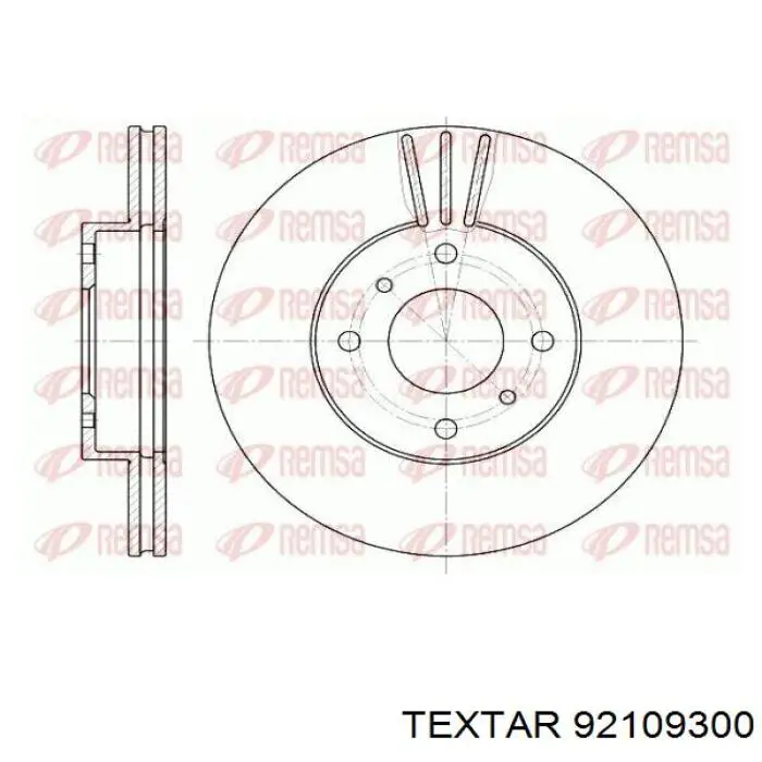 Тормоз дисковый передний Textar 92109300 цена, от 38.59 USD
