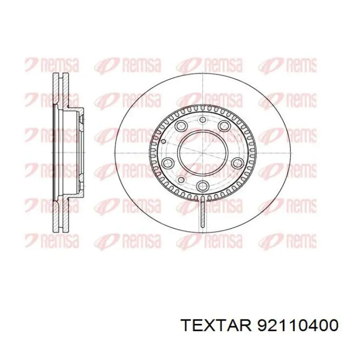 Тормоз дисковый передний Textar 92110400 цена, от 38.01 USD