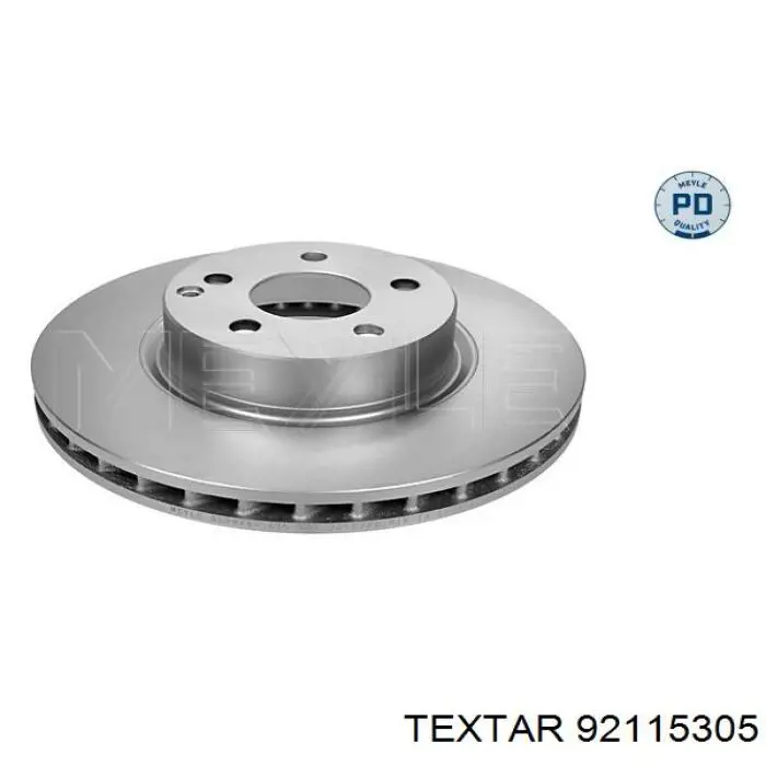 92115305 Textar Диск тормозной передний