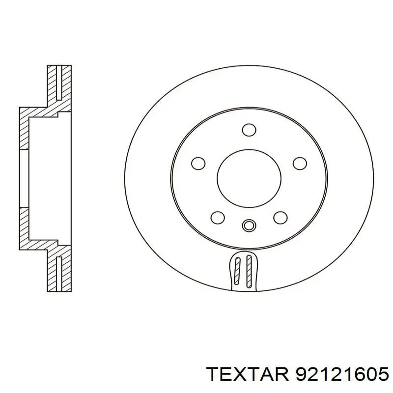 Тормоз дисковый передний Textar 92121605 цена, от 122.70 USD