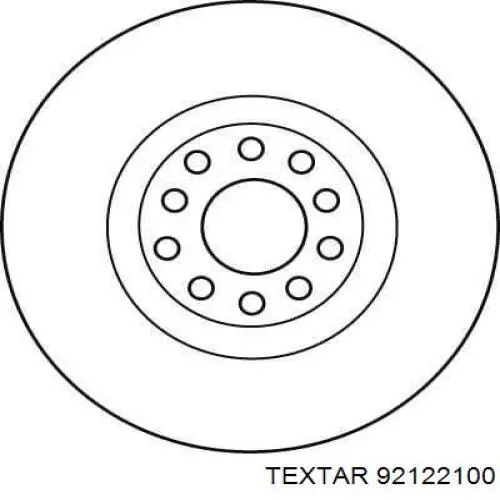 Тормоз дисковый передний Textar 92122100 цена, от 73.81 USD