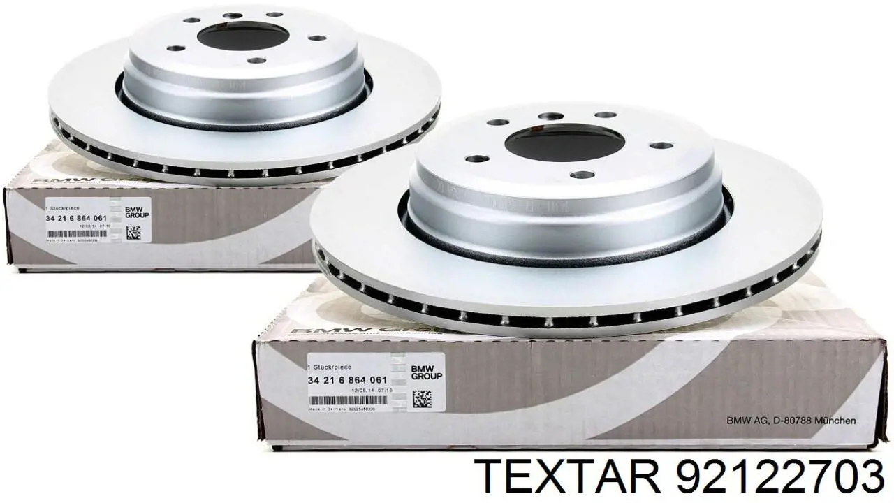 Задний тормозной диск Textar 92122703 цена, от 65.44 USD