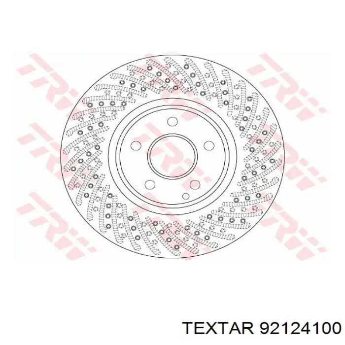 Купить 92124100 Textar Ротор тормозной