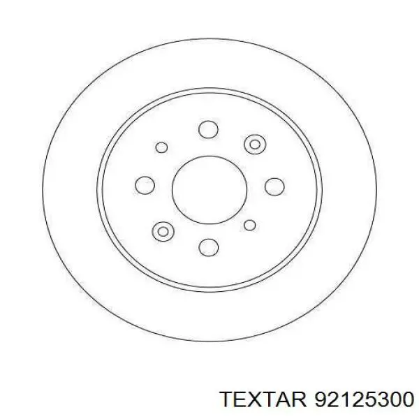 Купить 92125300 Textar Диск тормозной задний