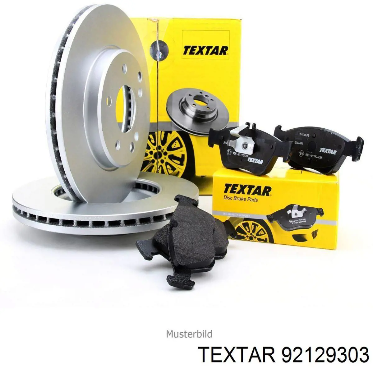 Передние тормозные диски 92129303 Textar