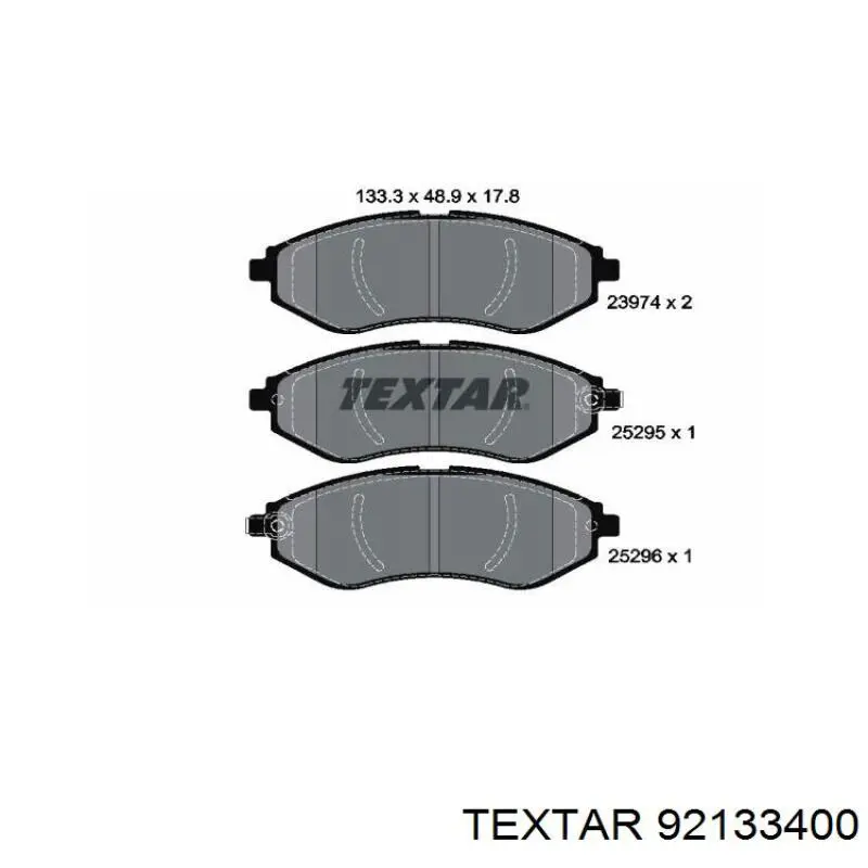Тормоз дисковый передний Textar 92133400 цена, от 27.69 USD