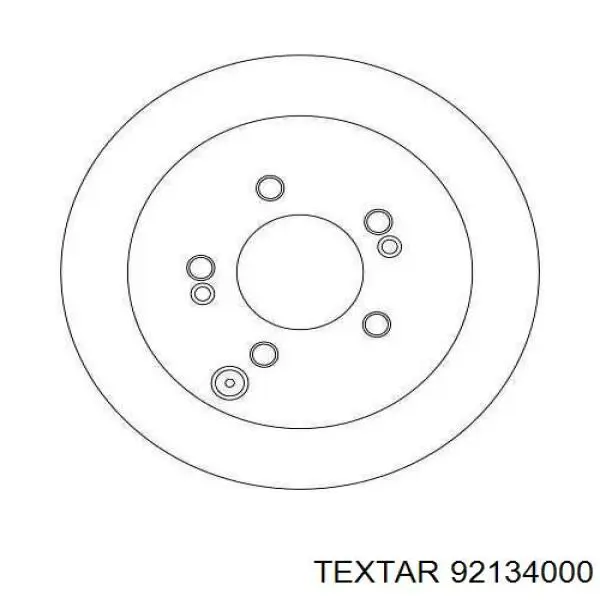 Задний дисковый тормоз Textar 92134000