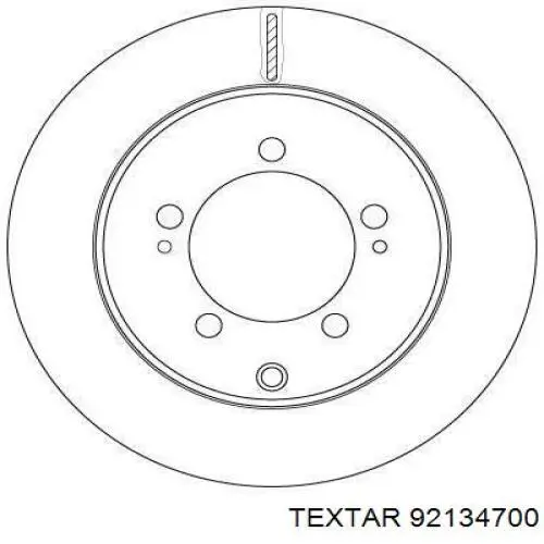 Купить 92134700 Textar Диск тормозной задний