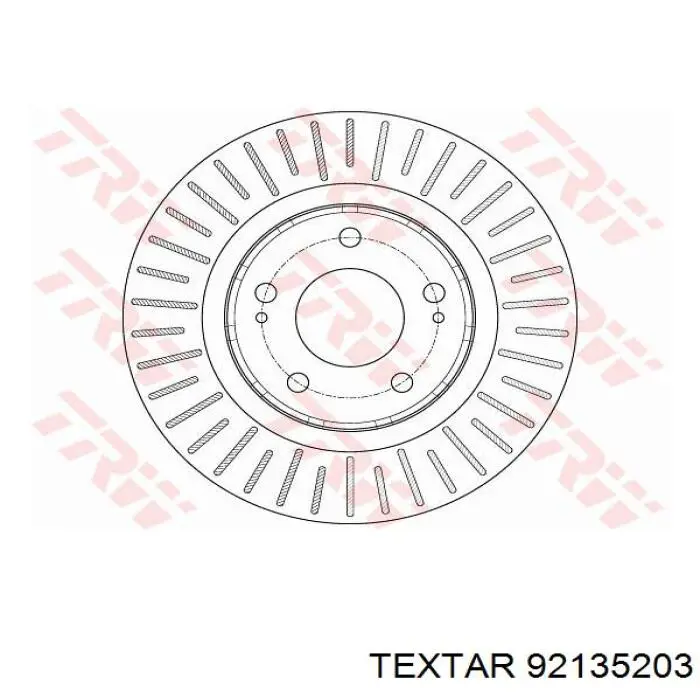 Передние тормозные диски 92135203 Textar