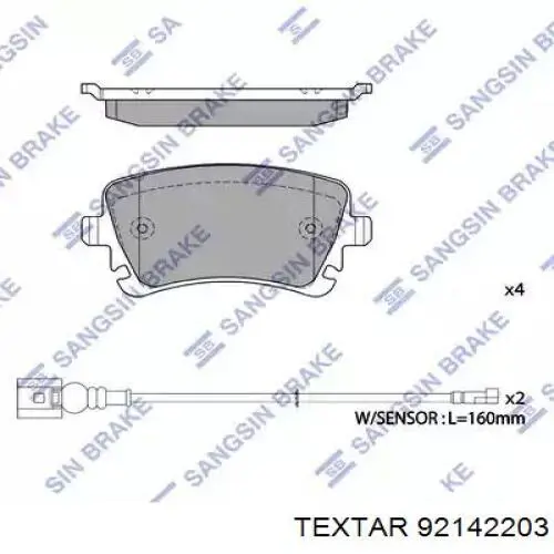 Купить 92142203 Textar Диск тормозной задний