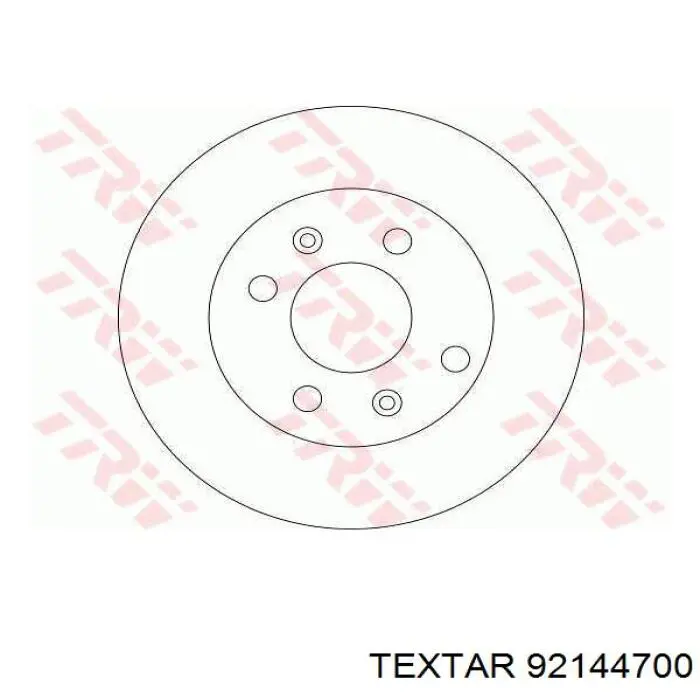 Купить 92144700 Textar Ротор тормозной