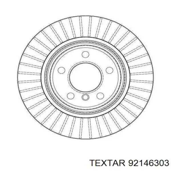 Тормозные диски 92146303 Textar