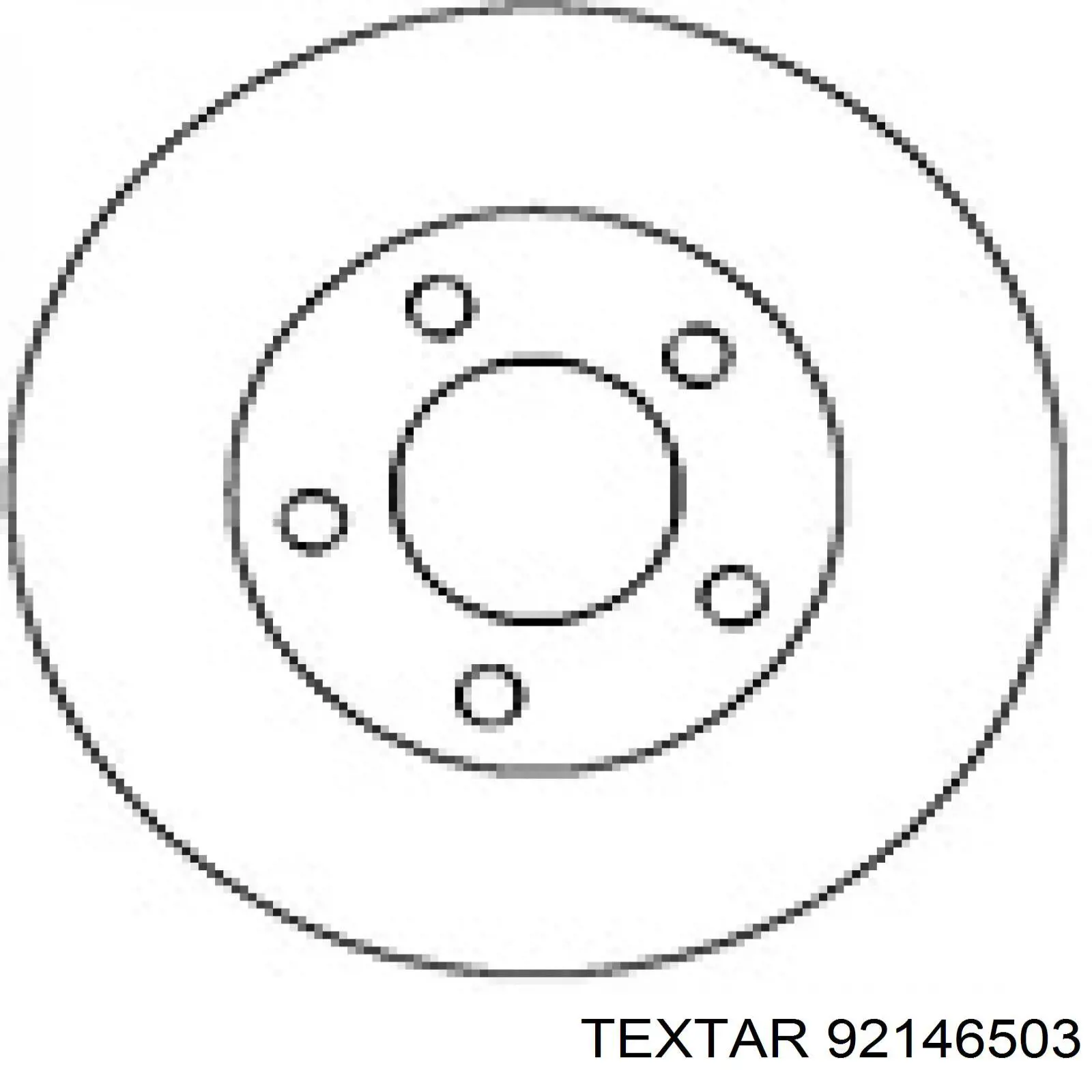 Передний тормозной диск Textar 92146503