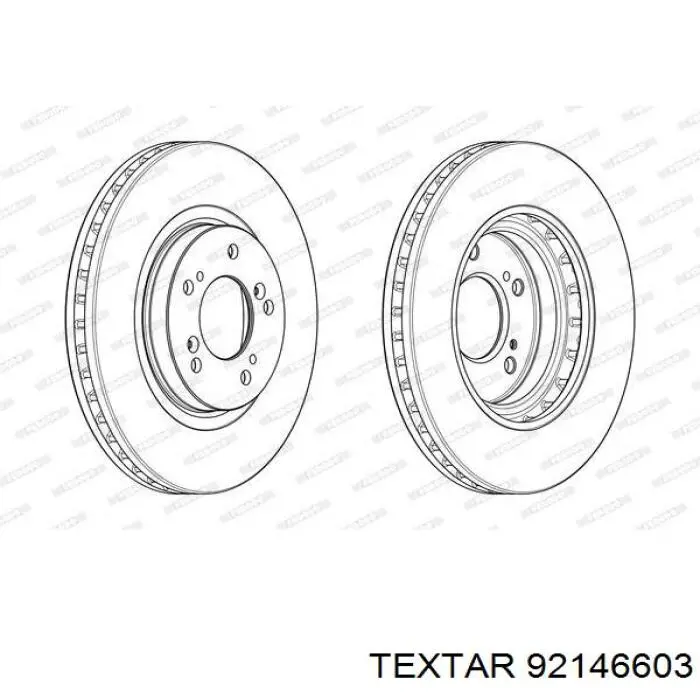 Купить 92146603 Textar Ротор тормозной