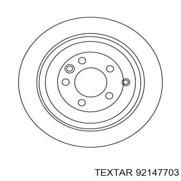 Задний дисковый тормоз Textar 92147703
