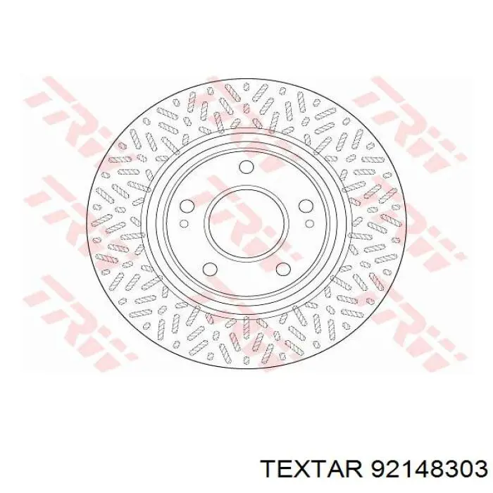 92148303 Textar Диск тормозной передний