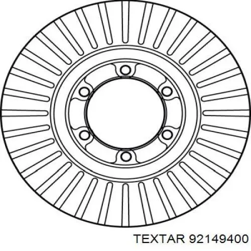 Передний тормозной диск Textar 92149400