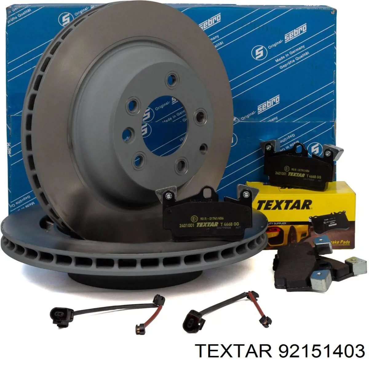 Задний дисковый тормоз Textar 92151403